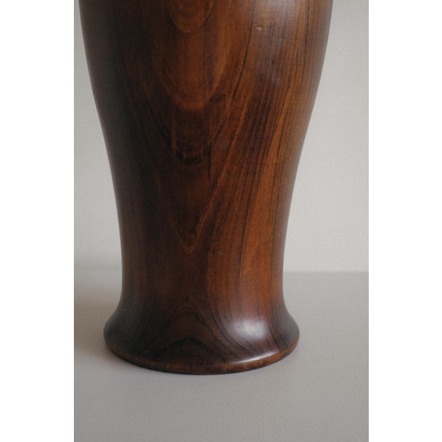 Large Wooden Table Lamp For Sale - Image 9 of 10
