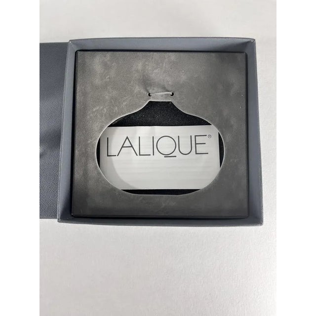 Glass Vintage Flower Lalique Crystal Bottle by René Lalique, 1990s For Sale - Image 7 of 9