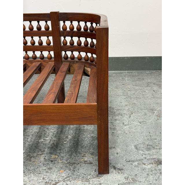 Moroccan Mousharabi Day Bed/Settee, Mid 20th Century For Sale - Image 10 of 12
