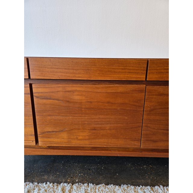 1960s Kofod-Larsen Faarup Danish Teak Sideboard Credenza MCM Vintage For Sale - Image 6 of 12