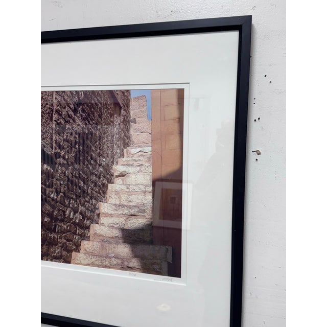 Traditional Circa 2005 Ravi Anand "Bikaner Stairway" Photograph, Numbered + Framed For Sale - Image 3 of 12