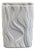 White Porcelain Vase Model 2086 with Matte Glaze Op Art Wave Relief Decor by Heinrich, 1960s For Sale