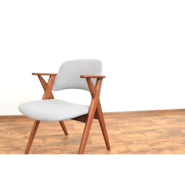 Mid-Century Modern Swedish Oak Chair from Broderna Johansson, 1960s For Sale - Image 9 of 12