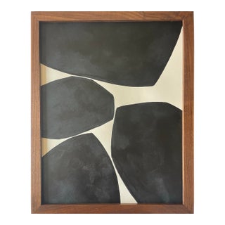 2026 " Il Incendio" Contemporary Abstract Painting on Paper by Artist r.k. Red For Sale
