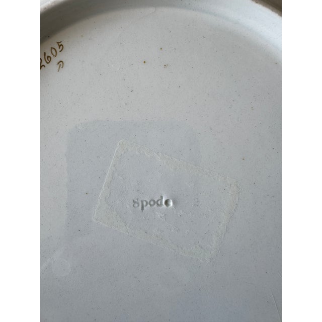 Spode Antique Cabinet Plate Gorgeous Green Spode Plate, Circa 1810 For Sale - Image 4 of 7