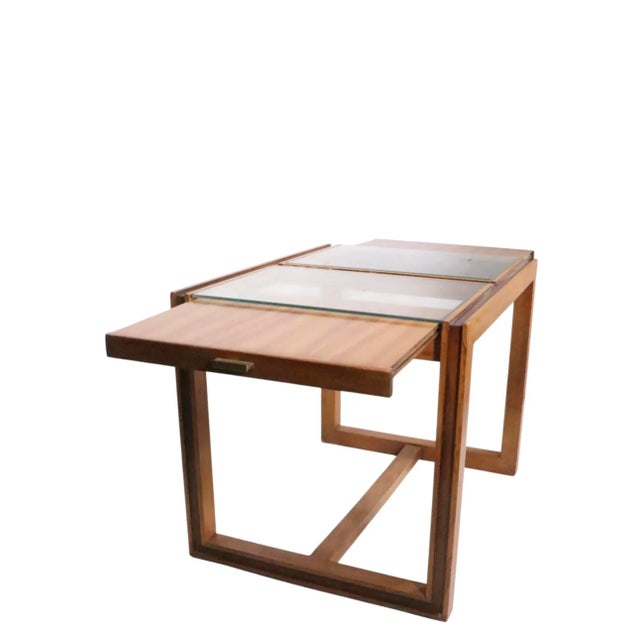 Drexel Hollywood Regency Style Side Table With Pull Out Extension Top C. 1960/70's For Sale - Image 4 of 18