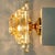 Metal Clear and Gold Glass Pyramid Flush Mount in the style of Venini, 1970s For Sale - Image 7 of 18