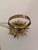 Vintage Brass Sun Face 8 Napkin Rings For Sale - Image 4 of 10