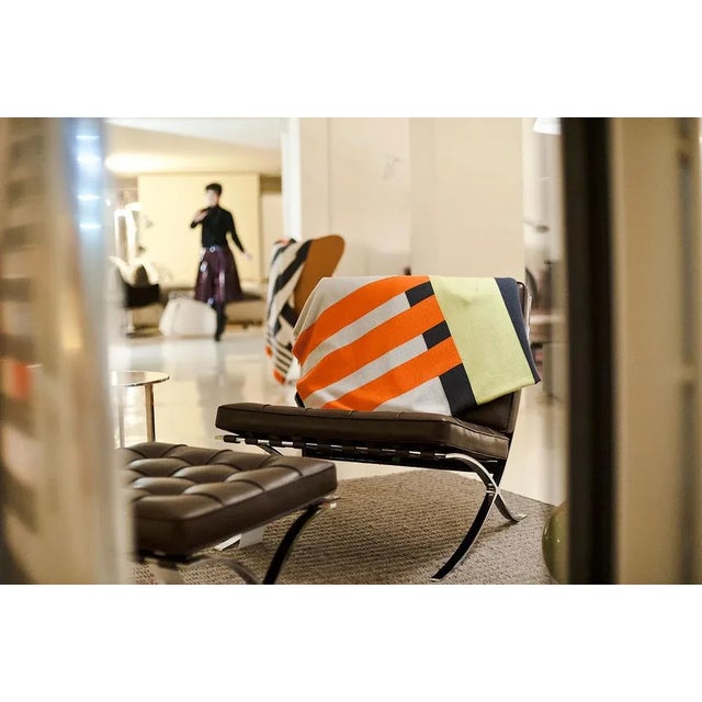 Contemporary Intersecting Lines Blanket by Roberta Licini For Sale - Image 3 of 4