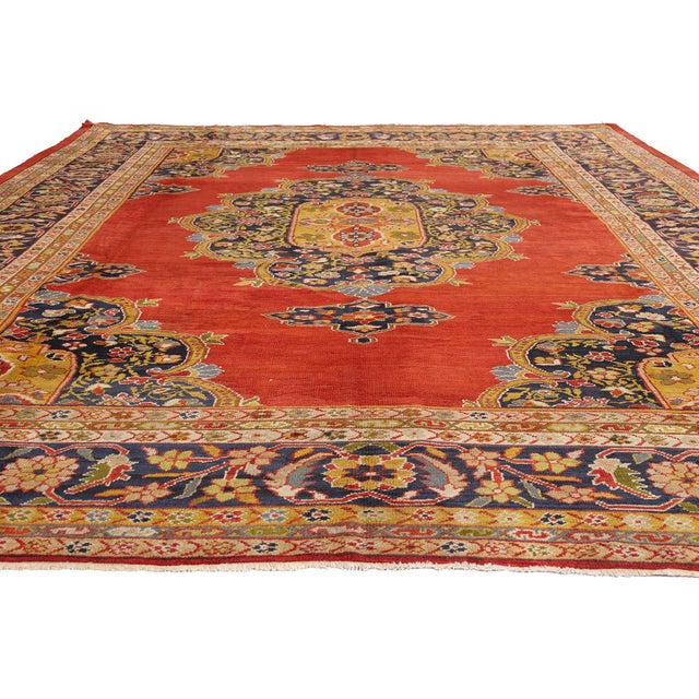 Traditional Late 19th Century Persian Sultanabad Rug, 09'06 X 13'03 For Sale - Image 3 of 10