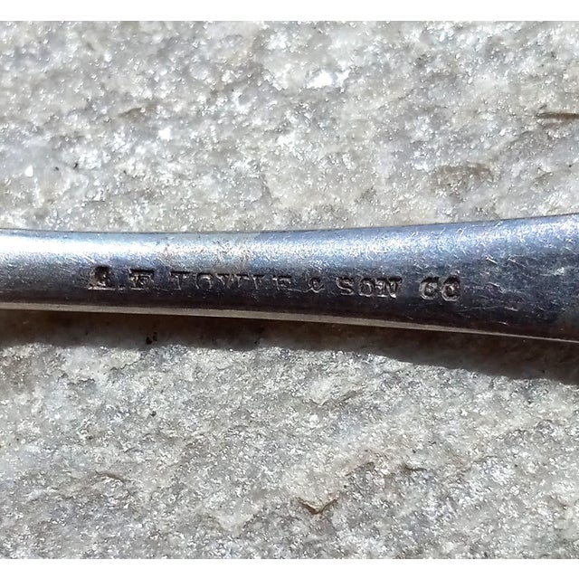 Late 19th Century A. F. Towle & Sons Sterling Shell Demitasse Spoons Gold-Washed Bowls- Set of 5 For Sale - Image 12 of 12