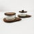 Sugar bowls (set of 2), origin Denmark, 1960s They are characterized by a modernist, economical form. Made of teak wood...
