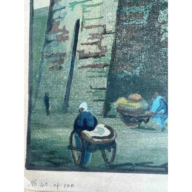 1930s Katharine Alice Jowett (1883–1972) Chien Men, Peking Woodblock For Sale - Image 5 of 5