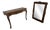 Antique French Louis Oak Wall Mirror and Console Table, Set of 2 For Sale