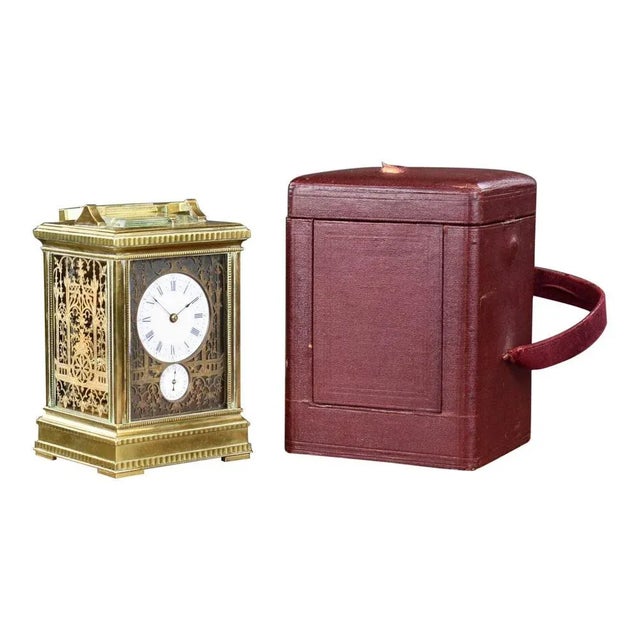 Antique French Grand Sonnerie Carriage Clock from Hunt & Roskell, 1890 For Sale - Image 13 of 13