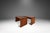 This striking pair of handmade minimalist benches showcases the clean, sculptural aesthetic of 1980s American studio...