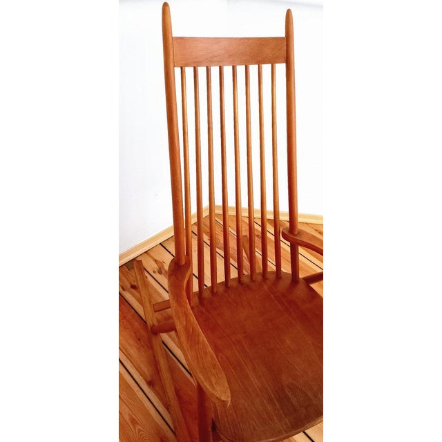 Brown Vintage Rocking Chair from Drevopodnik Holesov, Czechoslovakia, 1960s For Sale - Image 8 of 14