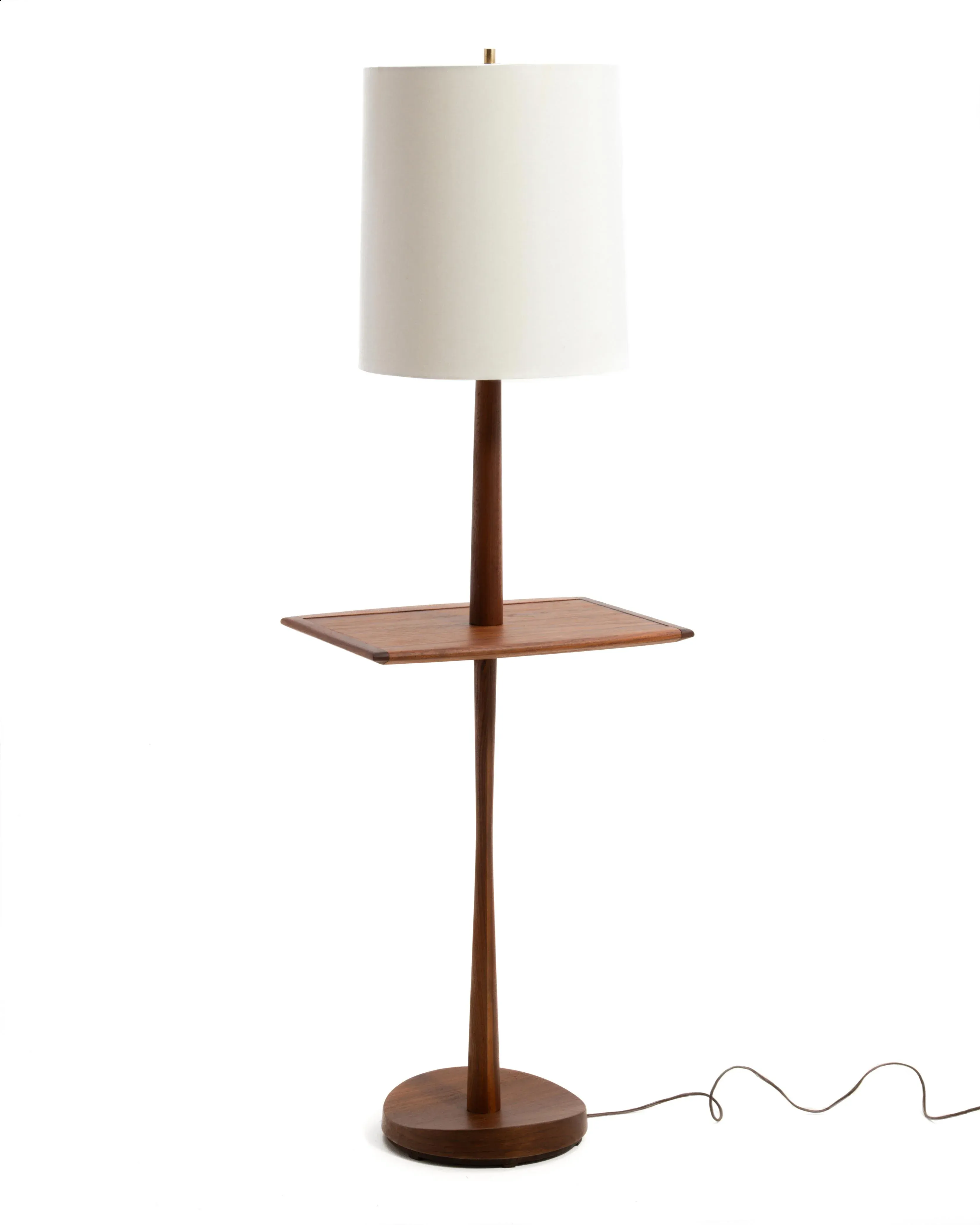 Laurel Lamp Manufacturing Company Mid Century Teak Table Shelf