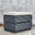 Art Deco Stone Top Gray Lacquered Single Nightstand For Sale - Image 3 of 8
