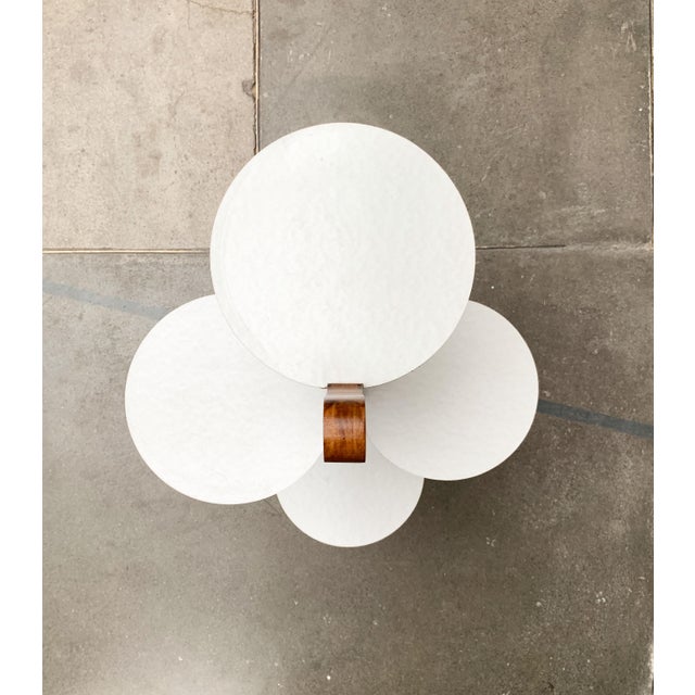 Mid-Century Wood Plant Stand in the style of André Groult, 1960s, in Very Good conditions. Designed 1960 to 1969 This...