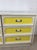 1960s Mid Century Space Age Style Lowboy Dresser With Mounted Mirror & Yellow Drawer Faces For Sale - Image 5 of 18