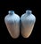 Baby Blue Vintage Portugal Ceramic Faux Bois Style Vases - A Pair For Sale - Image 8 of 10