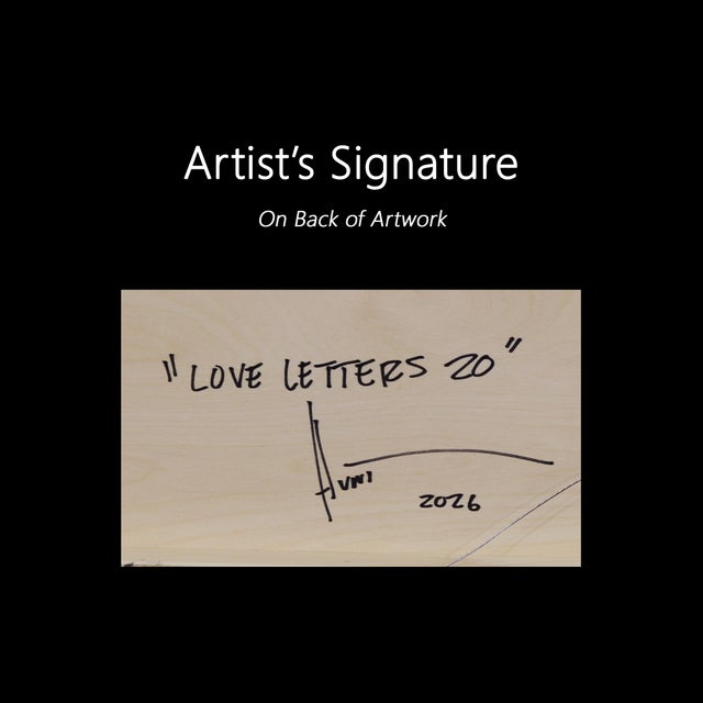 Love Letters 20 - Original Monochrome Minimalist Acrylic and Resin Abstract Art on Wood Panel For Sale - Image 9 of 9