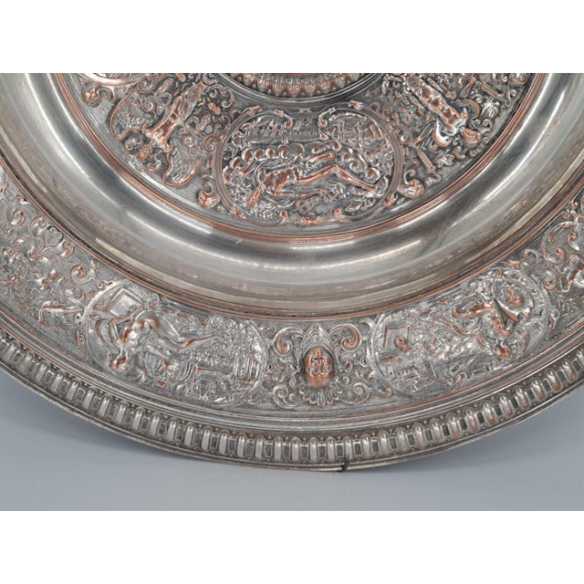 Silver Victorian Elkington Electrotype Charger Plate For Sale - Image 8 of 11