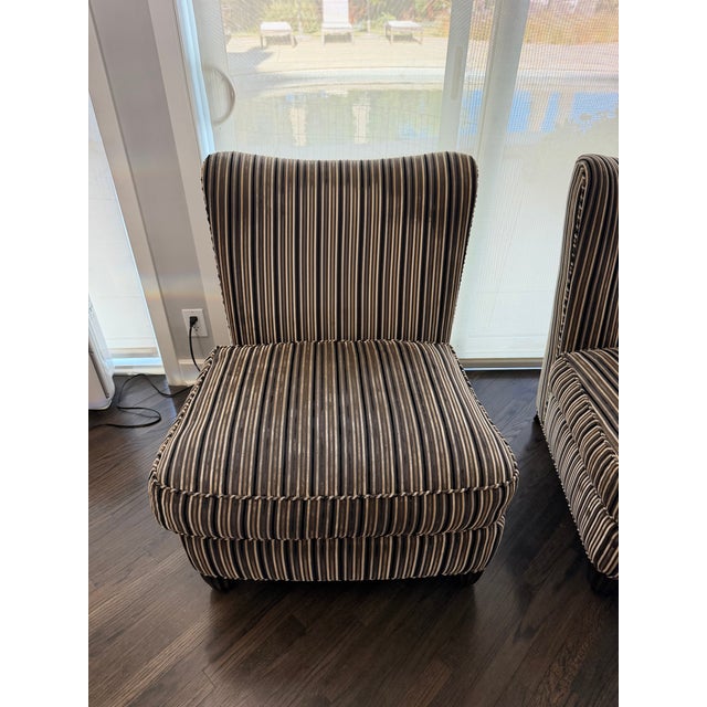 1990s Barbara Barry Slipper Chairs for Baker Furniture For Sale - Image 16 of 17