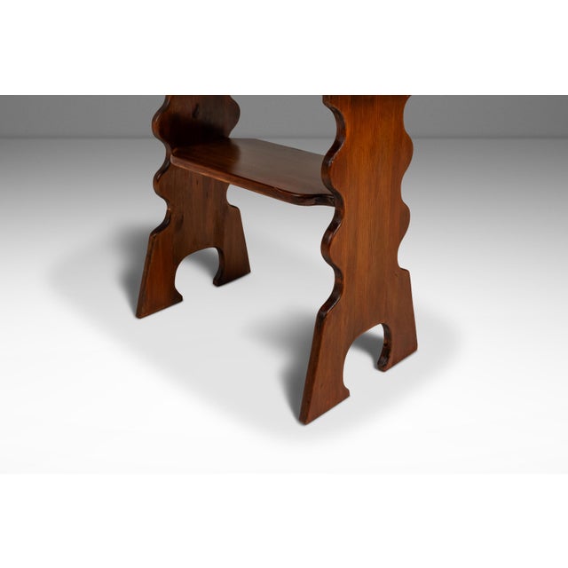 Rare Early Swedish Scandinavian Modern Side Table in Solid Pine Attributed to Bo Fjæstad, Sweden, C. 1930s For Sale - Image 12 of 18