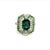 Metal Tourmaline Tsavorite Diamond Ring 14k Gold 5.55 TCW GIA Certified For Sale - Image 7 of 12