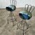 Measurements: seat height 79cm, base diameter 40cm.