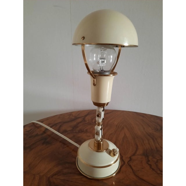 Lacquered Bronze Articulated Table Lamp, 1940s For Sale - Image 10 of 10