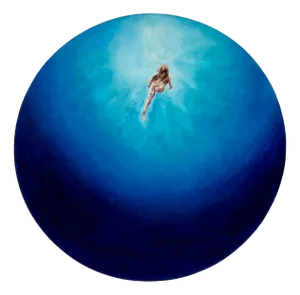 Anastasia Gklava, Blue Velvet, 2021, Oil on Canvas
