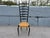 1960s High Back Chair, Italian , Chiavari Style, Buffa, Ponti Style, Cane, Black For Sale - Image 9 of 13