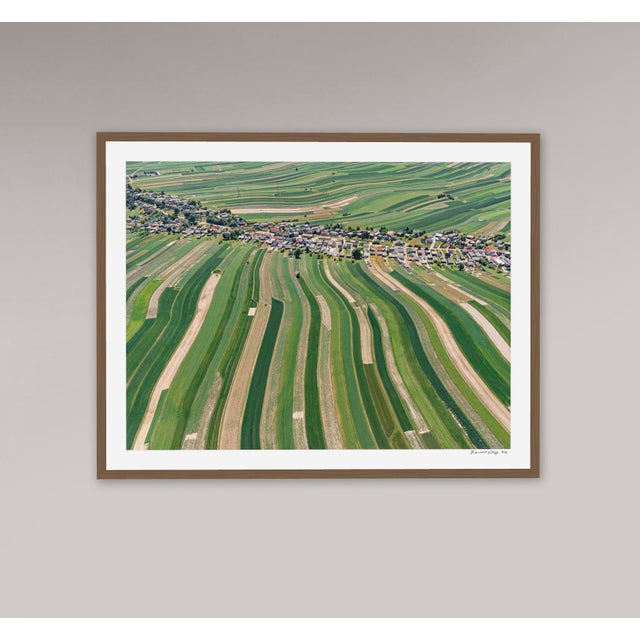 Edition Aerial Views Bernhard Lang Image: "Stripes_of_Suloszowa_006" Size B: 47,2 x 35,4 inches, 120 x 90 cm No 1 of 7,...
