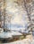 Early 20th Century American Impressionist Winter Wonderland Landscape Painting by George Young Kauffman For Sale - Image 12 of 18