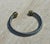 Mid-Century Modern Vintage Silver Classic Cable Bracelet With Pearl Accents For Sale - Image 3 of 9