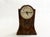 Postmodern Small Postmodern Plastic Clock with Precious Wood-Like Finish, 1980s For Sale - Image 3 of 9