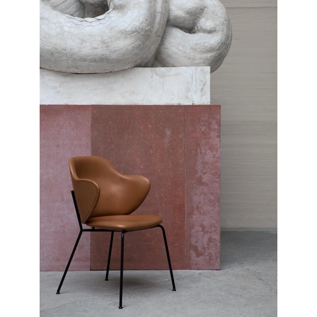 Not Yet Made - Made To Order Brown Leather Lassen Chairs by Lassen, Set of 4 For Sale - Image 5 of 6