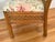 Brown Vintage Pencil Reed Side Chair With Floral Upholstery For Sale - Image 8 of 12