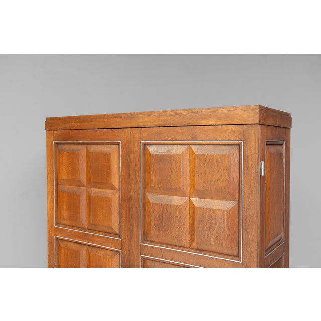 Art Deco Oak Cabinet, 1940s For Sale - Image 6 of 13
