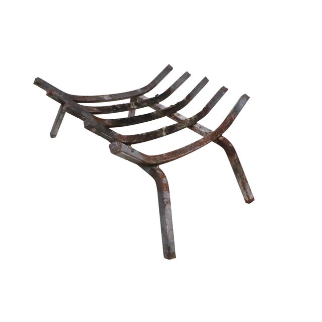 Mid 20th Century Fireplace Grate Log Holder For Sale - Image 9 of 9