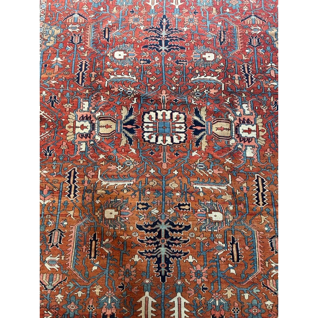 1920s Circa 1920 Serapi Rusty Red All Over Design For Sale - Image 5 of 10