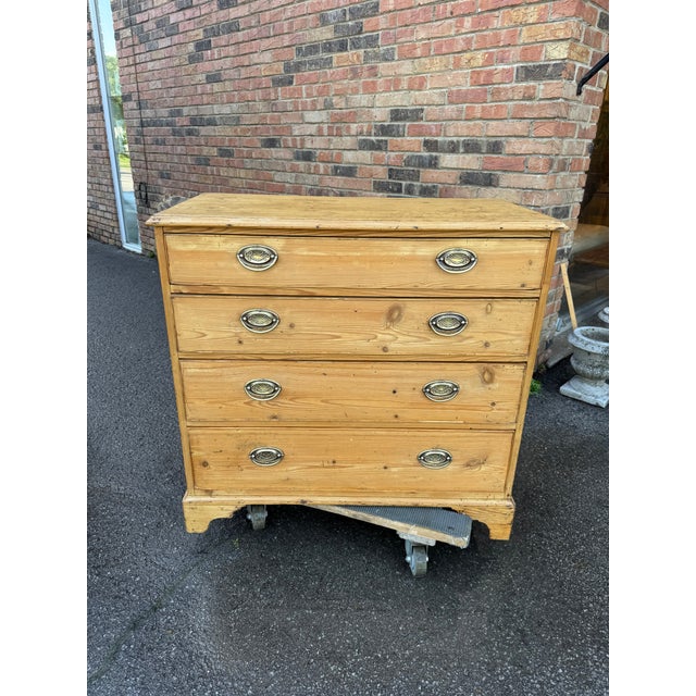 19th Century English Pine Chest For Sale - Image 9 of 14