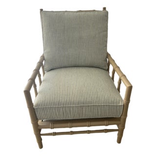 Brand New Coastal Designer Accent Chair For Sale
