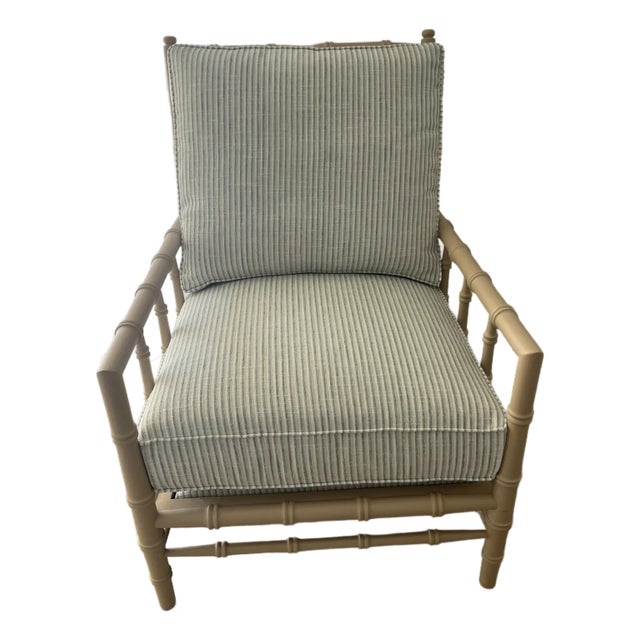 Brand New Coastal Designer Accent Chair For Sale