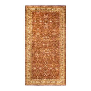 Mogul, One-of-a-Kind Hand-Knotted Area Rug - Orange, 6' 1" x 12' 2" For Sale
