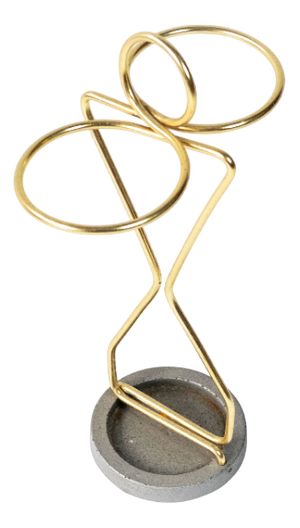 Mid-Century Modern Umbrella Stand in Brass Wire, 1990s