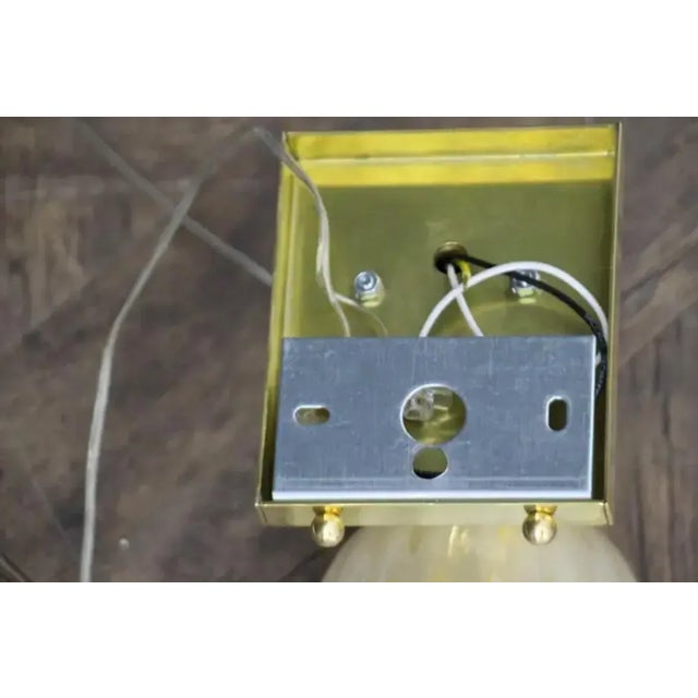 Murano Pulegoso Golden Flakes Glass Sconces in the style of Barovier, 1990s, Set of 2 For Sale - Image 9 of 13